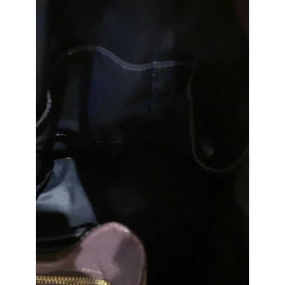 Coach Phoebe Purple Pebbled Leather Triple Compartment‎ Shoulder Bag 24621